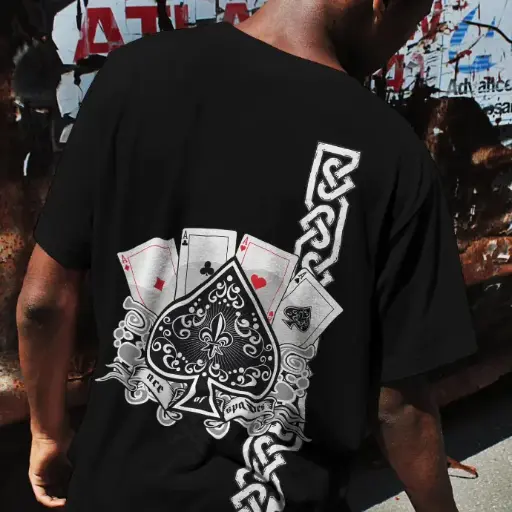 Crowning spade oversized t-shirt