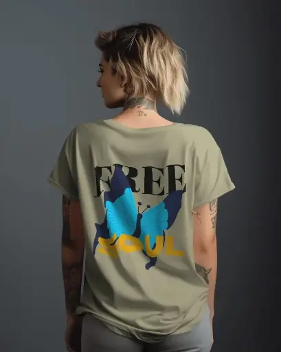 FREE SOUL oversized t-shirt